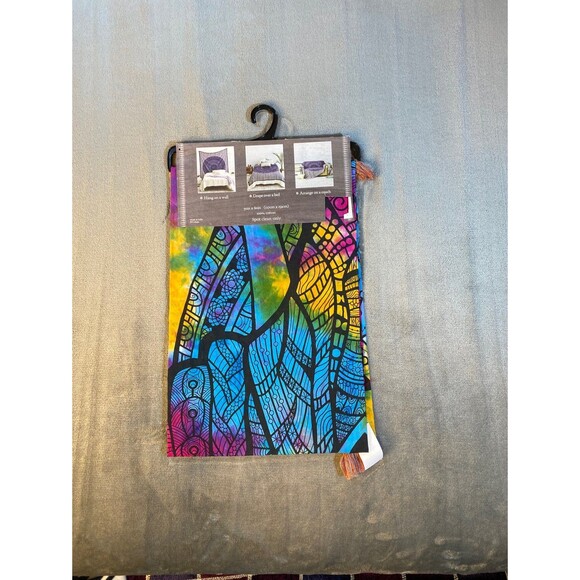 Tie-dyed Elephant Tapestry, Decorative Wall Hanging, Hippie, Gypsy, A-1 - Picture 3 of 6